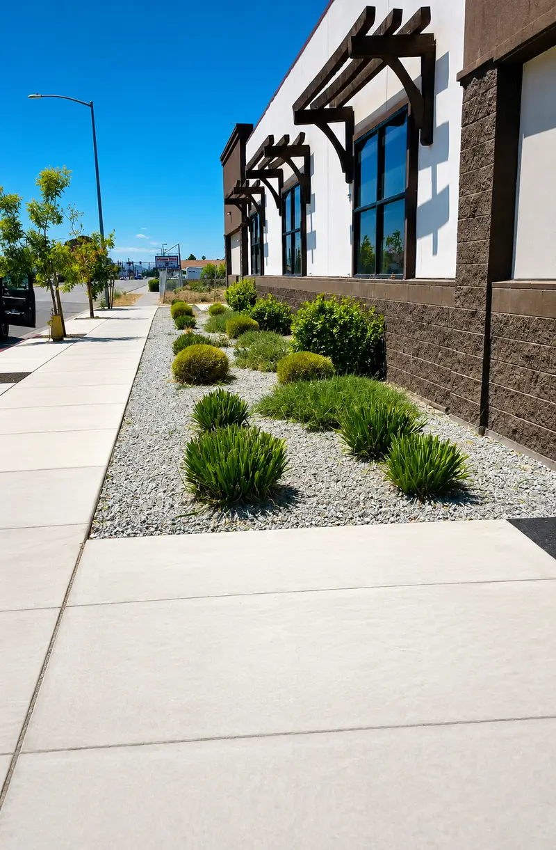 Commercial frontage — clean lines